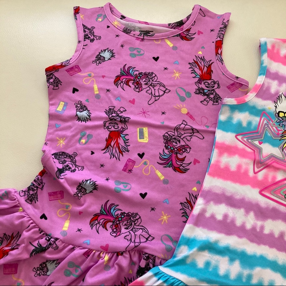 Dreamworks Trolls cute pink soft dresses 2164 - Picture 8 of 9